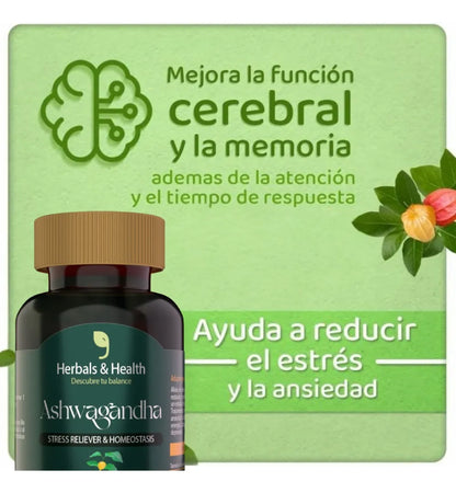 ASHWAGANDHA REDUCE EL ESTRÉS Y MEJORAR TU DESCANSO.