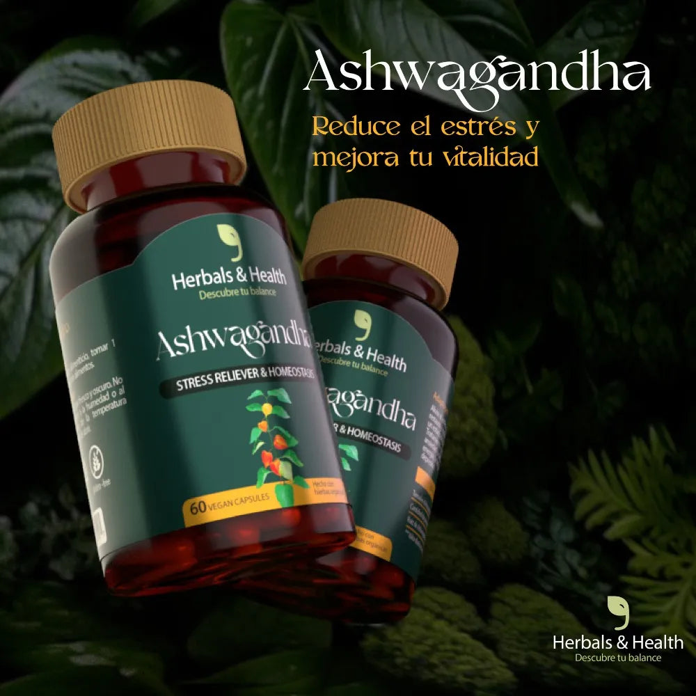 ASHWAGANDHA REDUCE EL ESTRÉS Y MEJORAR TU DESCANSO.