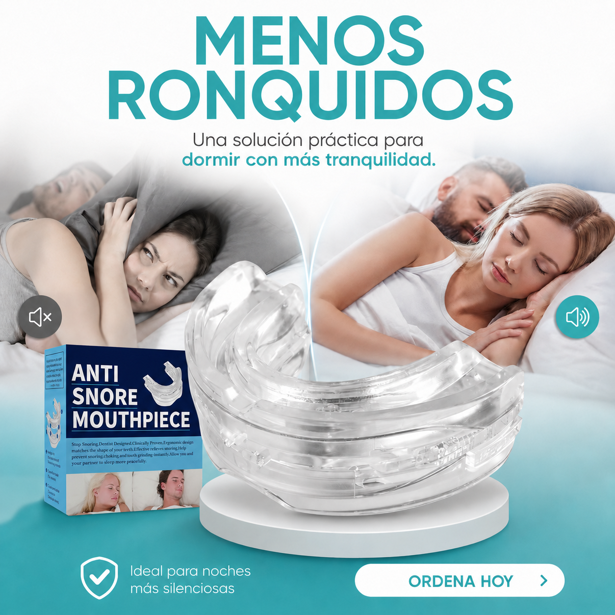 PROTECTOR BUCAL, TU MEJOR ALIANDO CONTRA LOS RONQUIDOS.