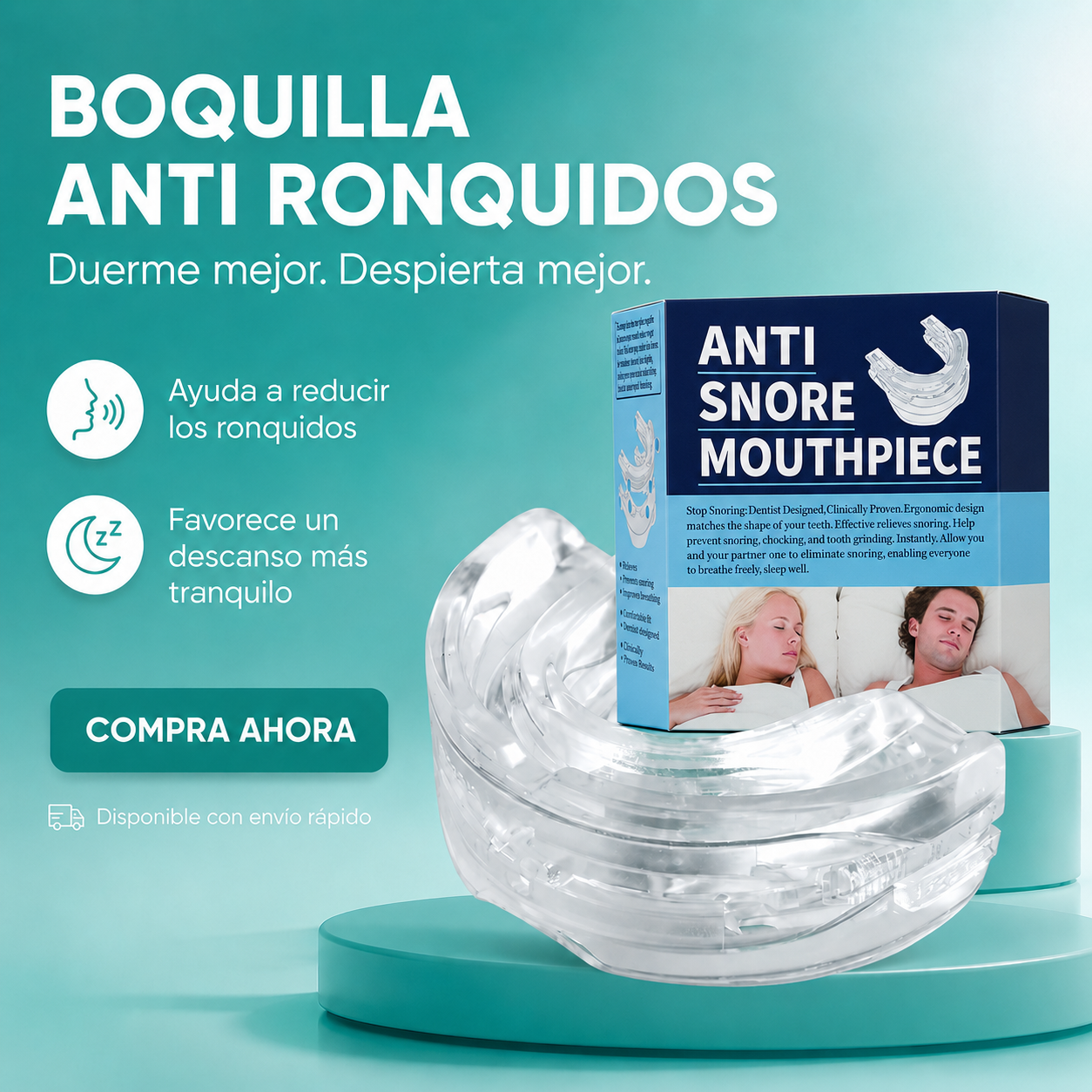 PROTECTOR BUCAL, TU MEJOR ALIANDO CONTRA LOS RONQUIDOS.